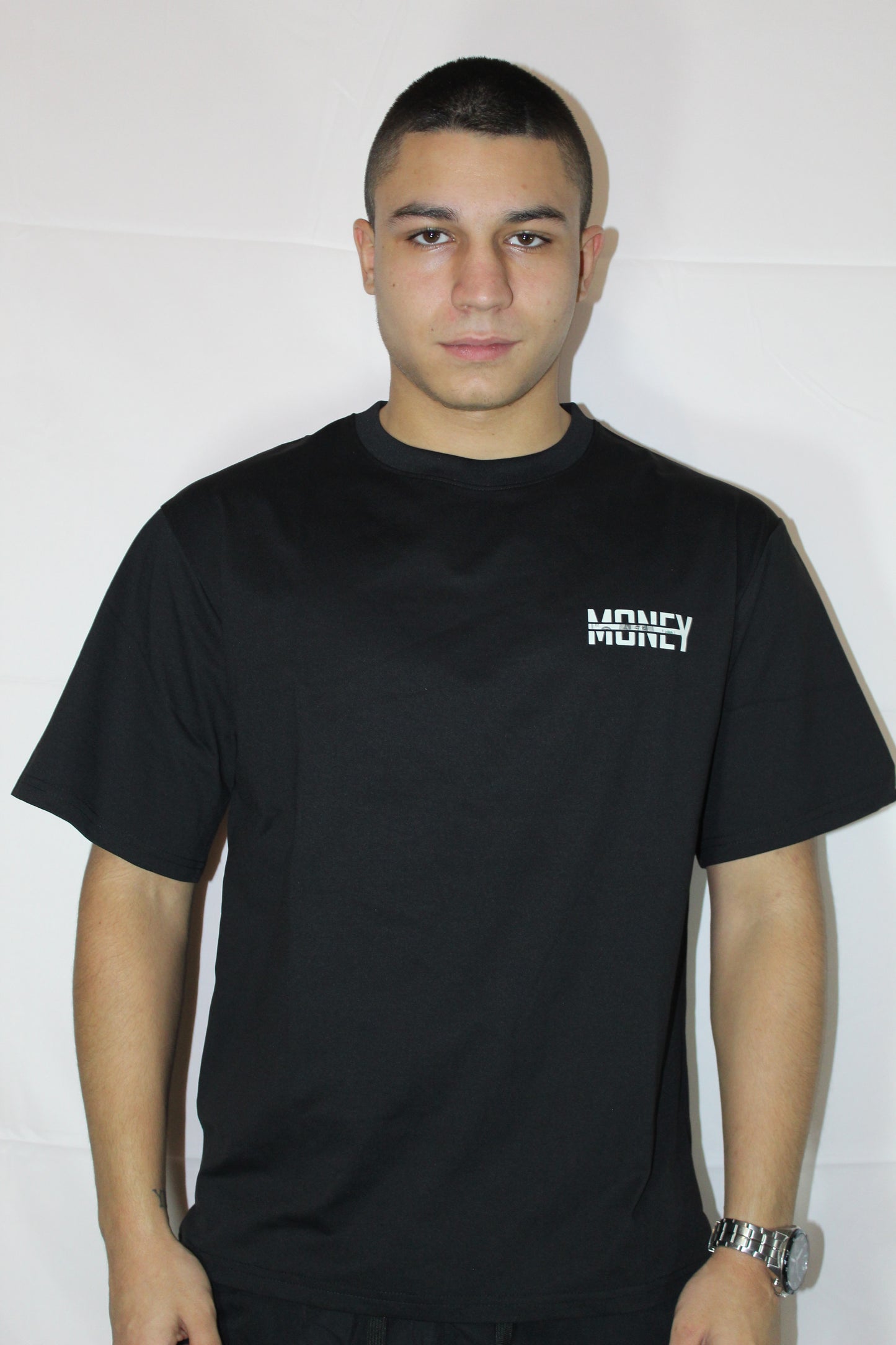 Mъжка тениска MONEY HM-220 BLACK