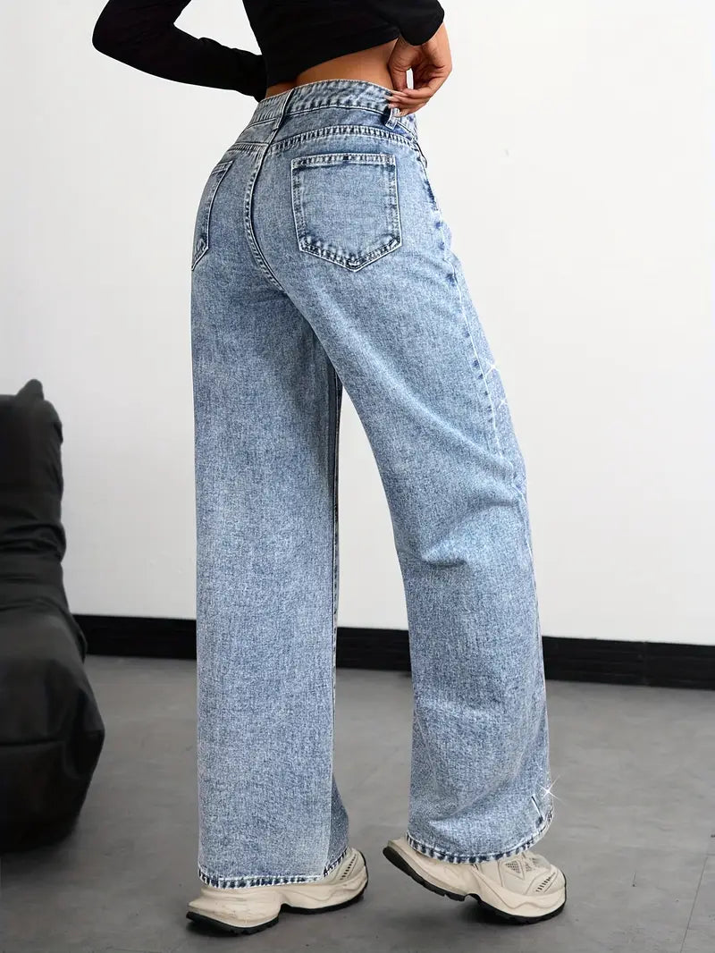 Дамски дънки с камъчета SX-860