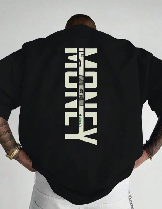 Mъжка тениска MONEY HM-220 BLACK